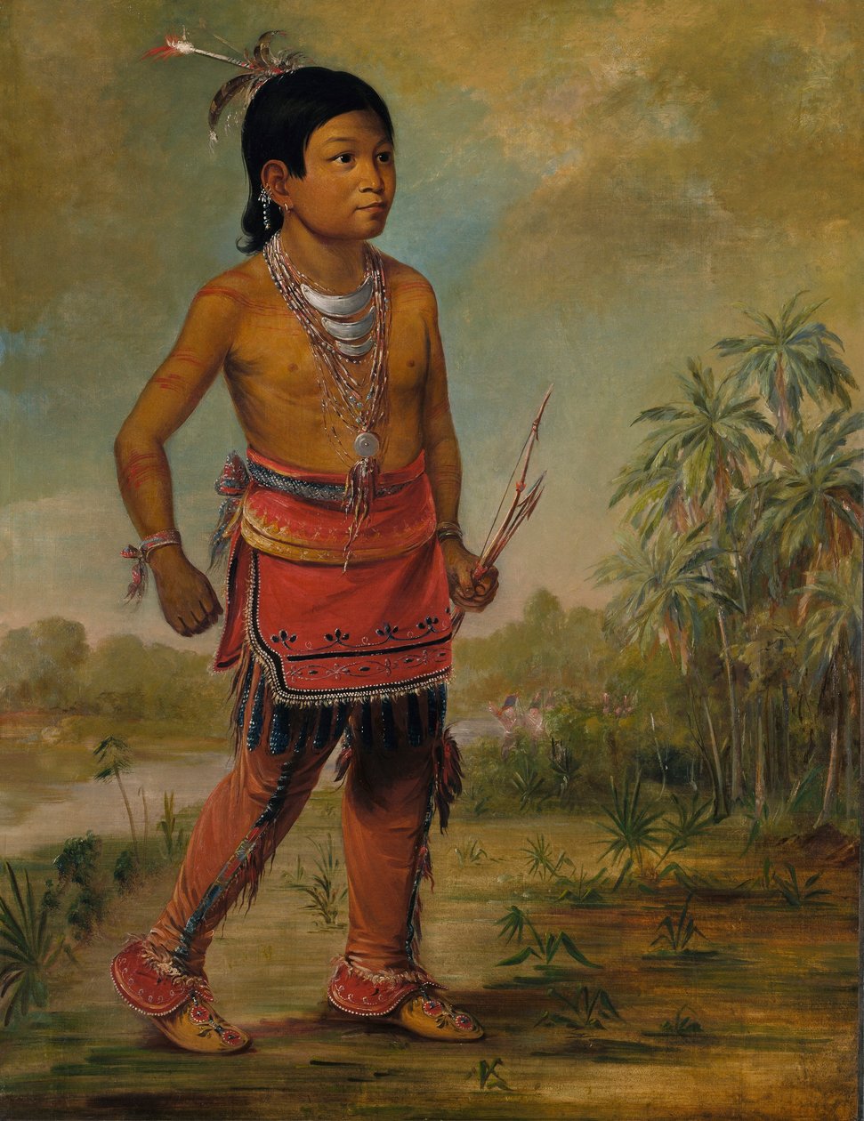 Osceola Nick-a-no-chee, chłopiec autorstwa George Catlin