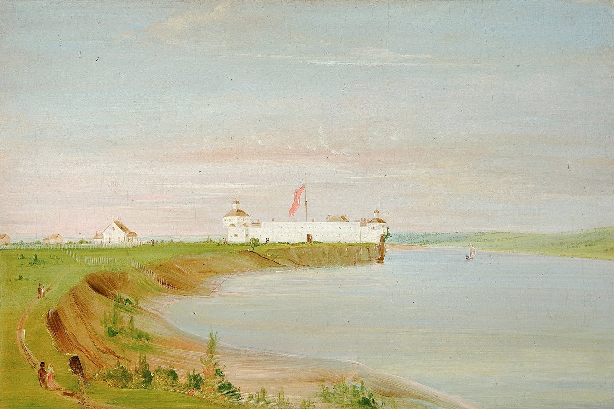 Rock Island, garnizon w Stanach Zjednoczonych autorstwa George Catlin
