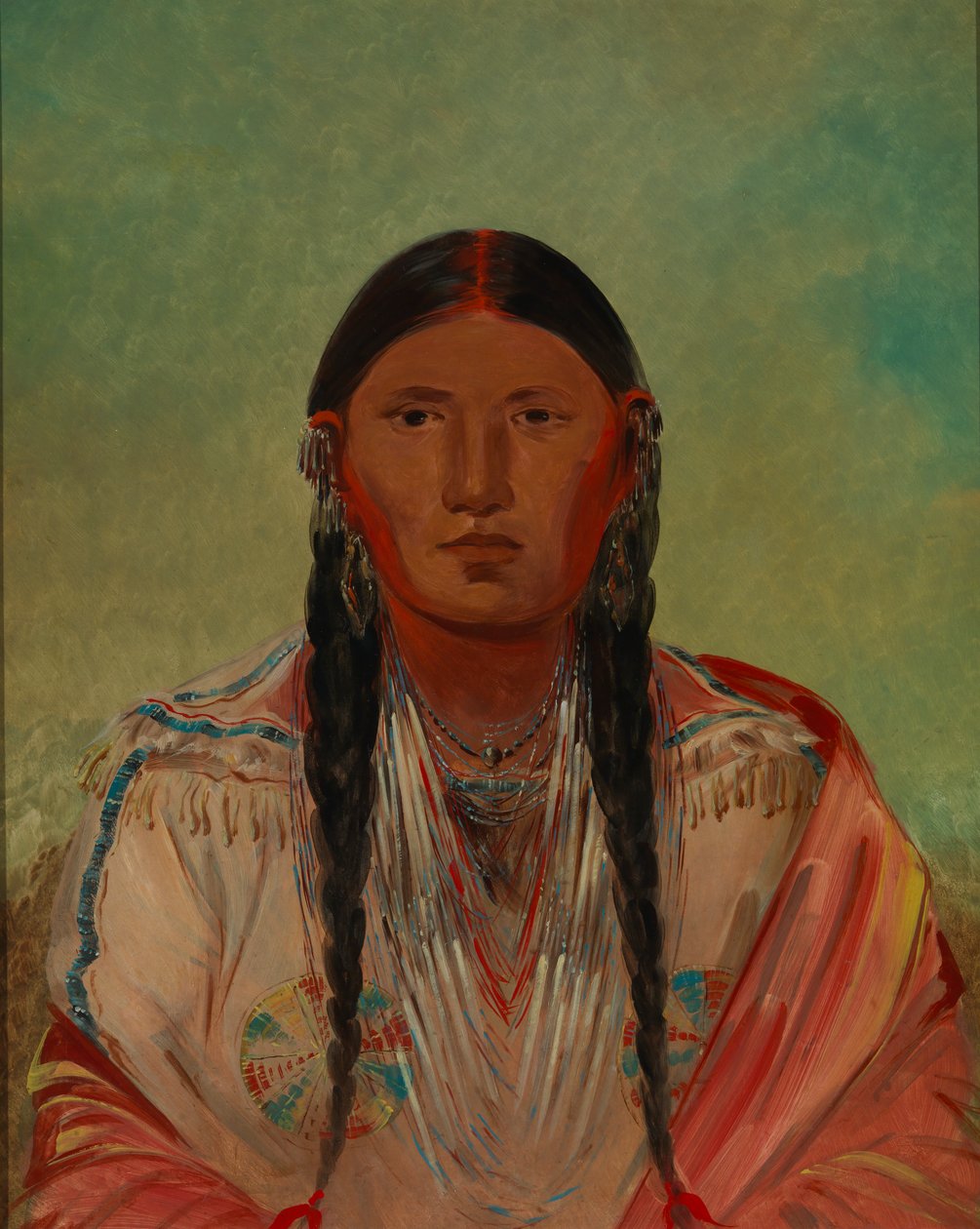 Ru-ton-wee-me, Gołąb na skrzydle, 1844. autorstwa George Catlin