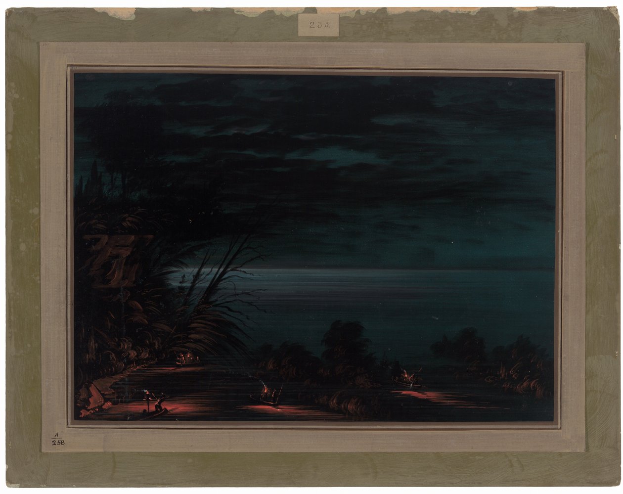Włócznia z łososia - Ottowas autorstwa George Catlin