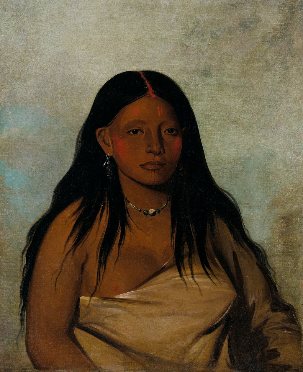 Shé-de-ah, Wild Sage, kobieta z Wichita autorstwa George Catlin