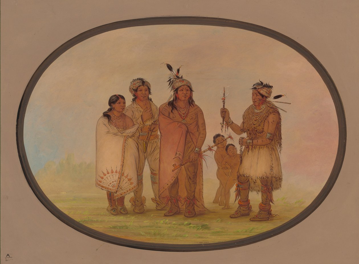 Indianie Shawano, 18611869. autorstwa George Catlin