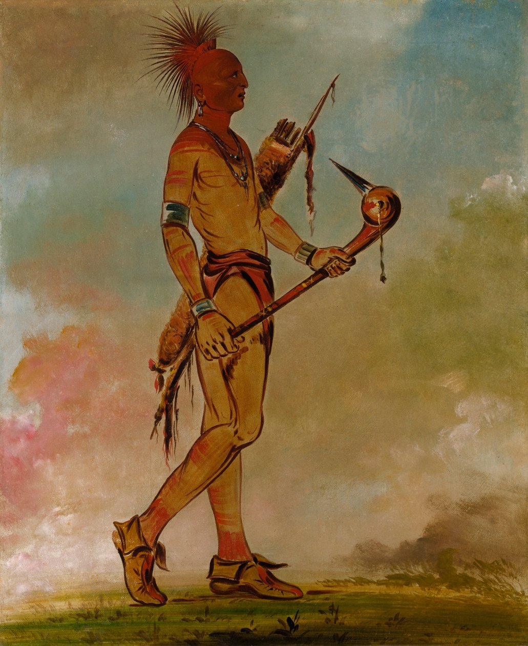 Shin-ga-wás-sa, przystojny ptak autorstwa George Catlin