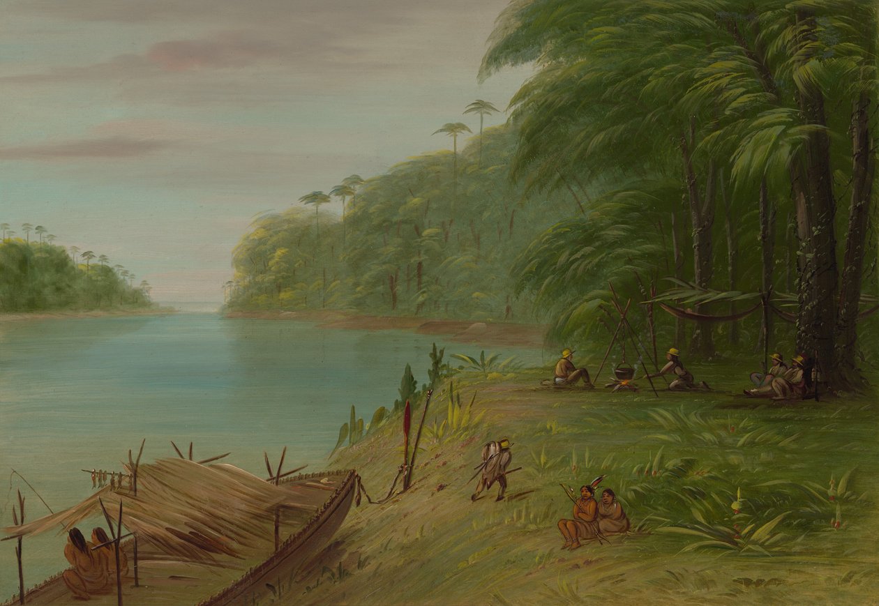 Brzeg Essequibo, 18541869. autorstwa George Catlin