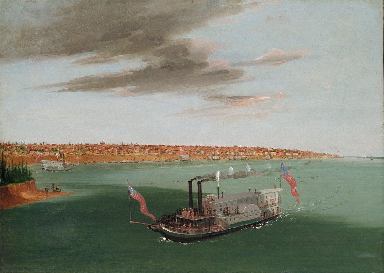 St. Louis z rzeki poniżej autorstwa George Catlin