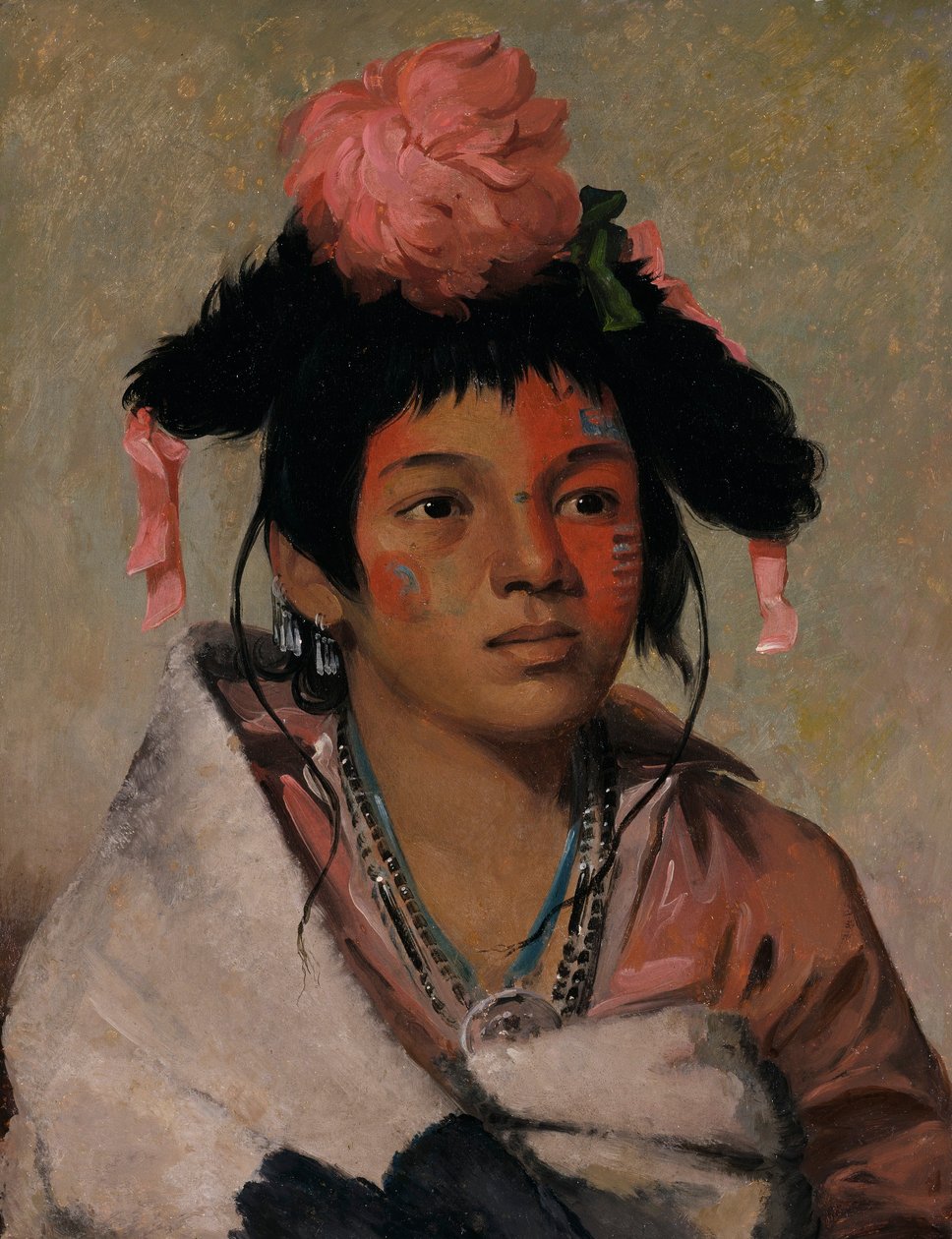 Tcha-káuk-o-ko-máugh, Wielki Wódz, Chłopiec autorstwa George Catlin