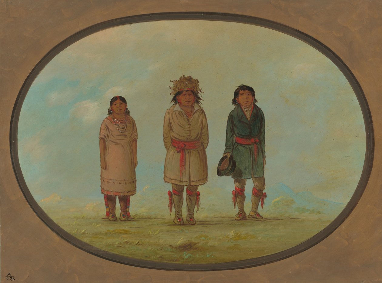 Trzech Indian Creek, 18611869. autorstwa George Catlin