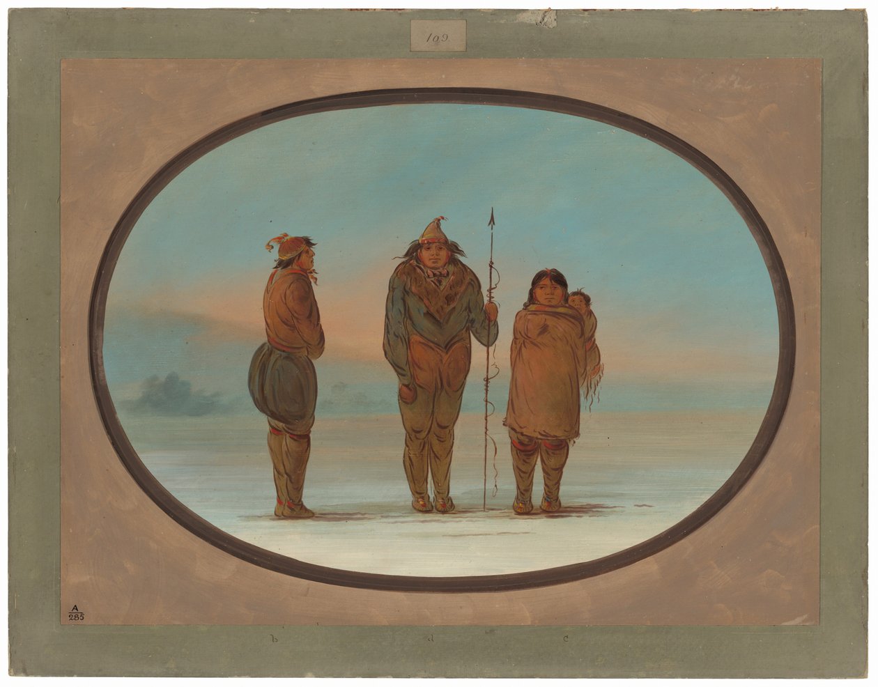 Trzech Eskimosów autorstwa George Catlin