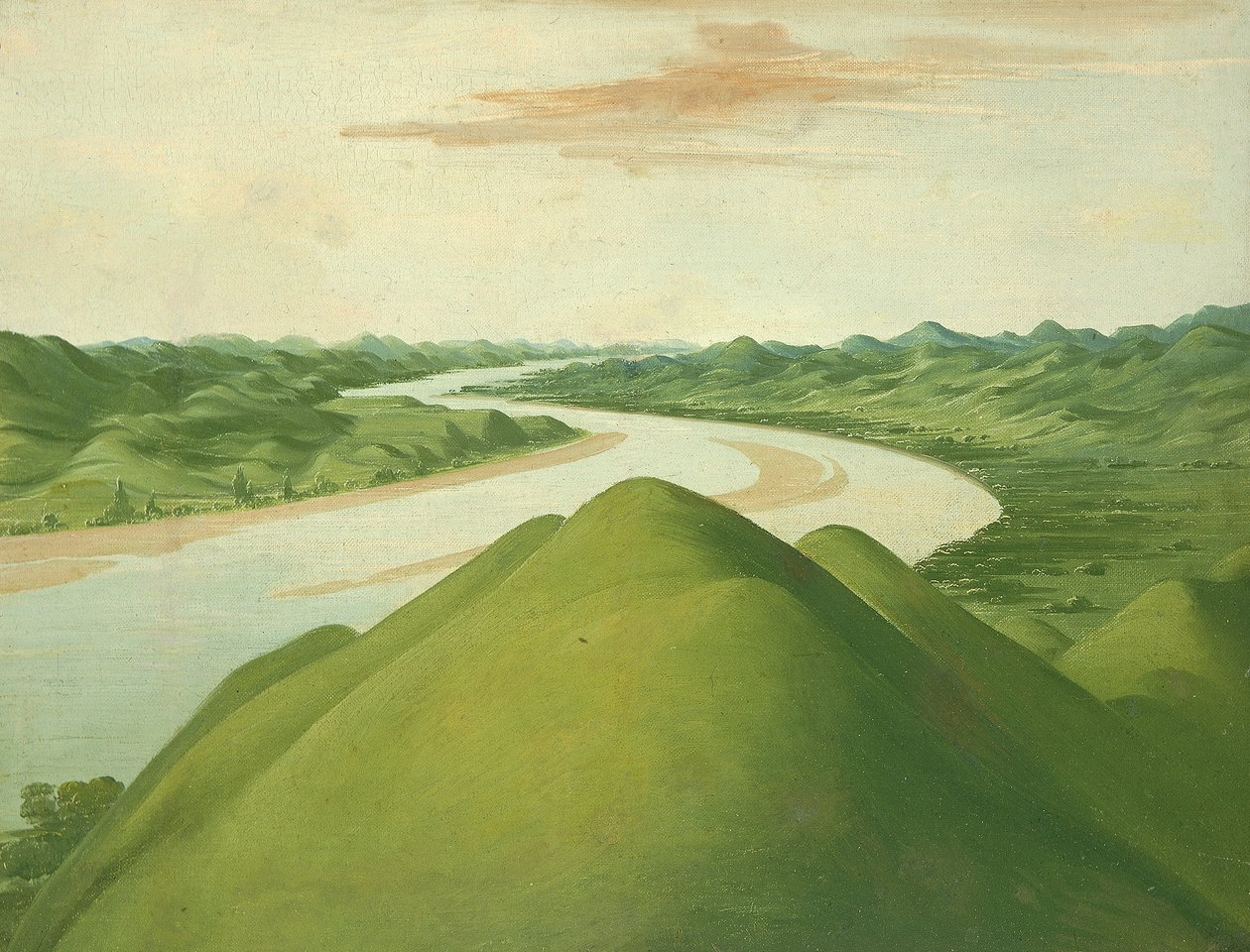 Widok w "Cross Timbers", Teksas autorstwa George Catlin