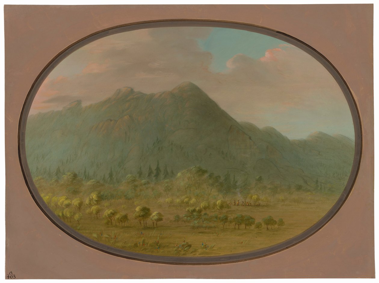 Widok w Górach Kryształowych autorstwa George Catlin