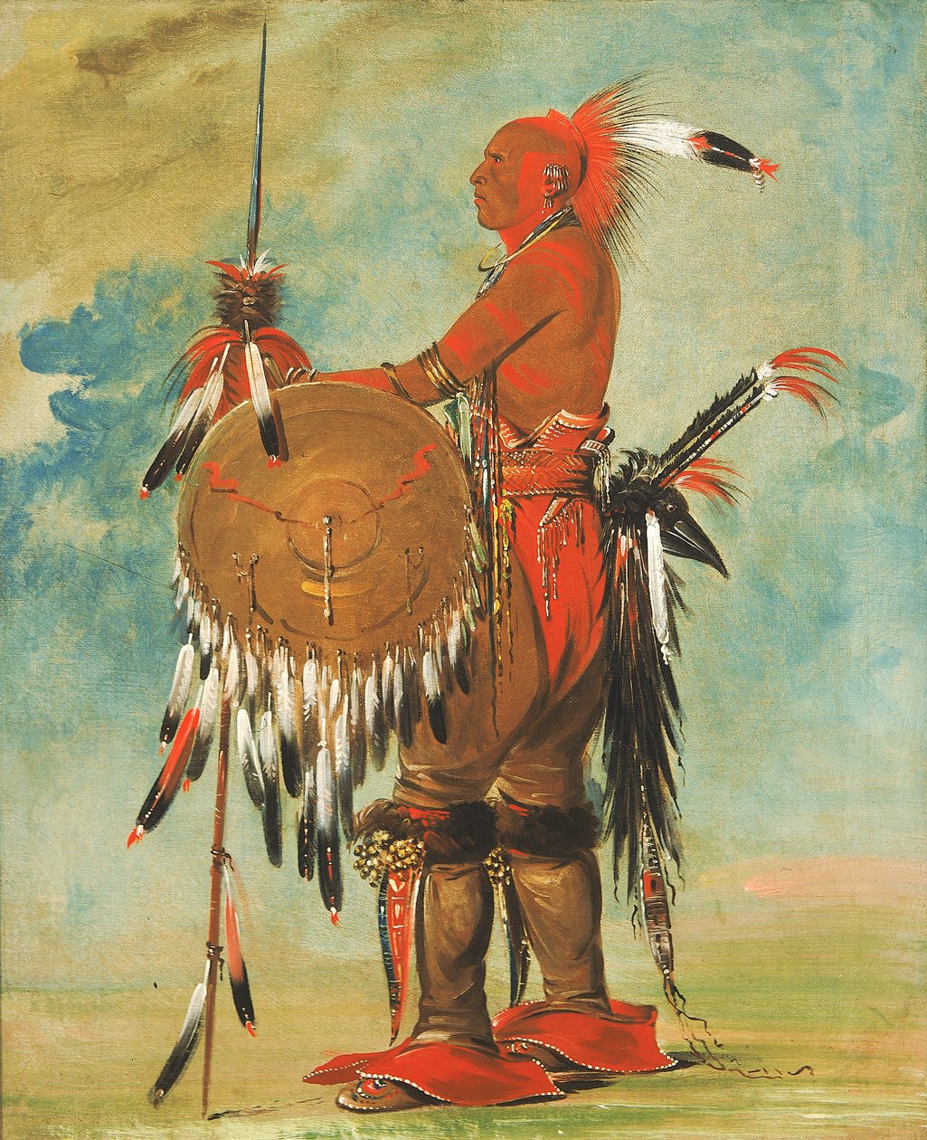 Wáh-pa-ko-lás-kuk, Szlak Niedźwiedzia, 1835. autorstwa George Catlin