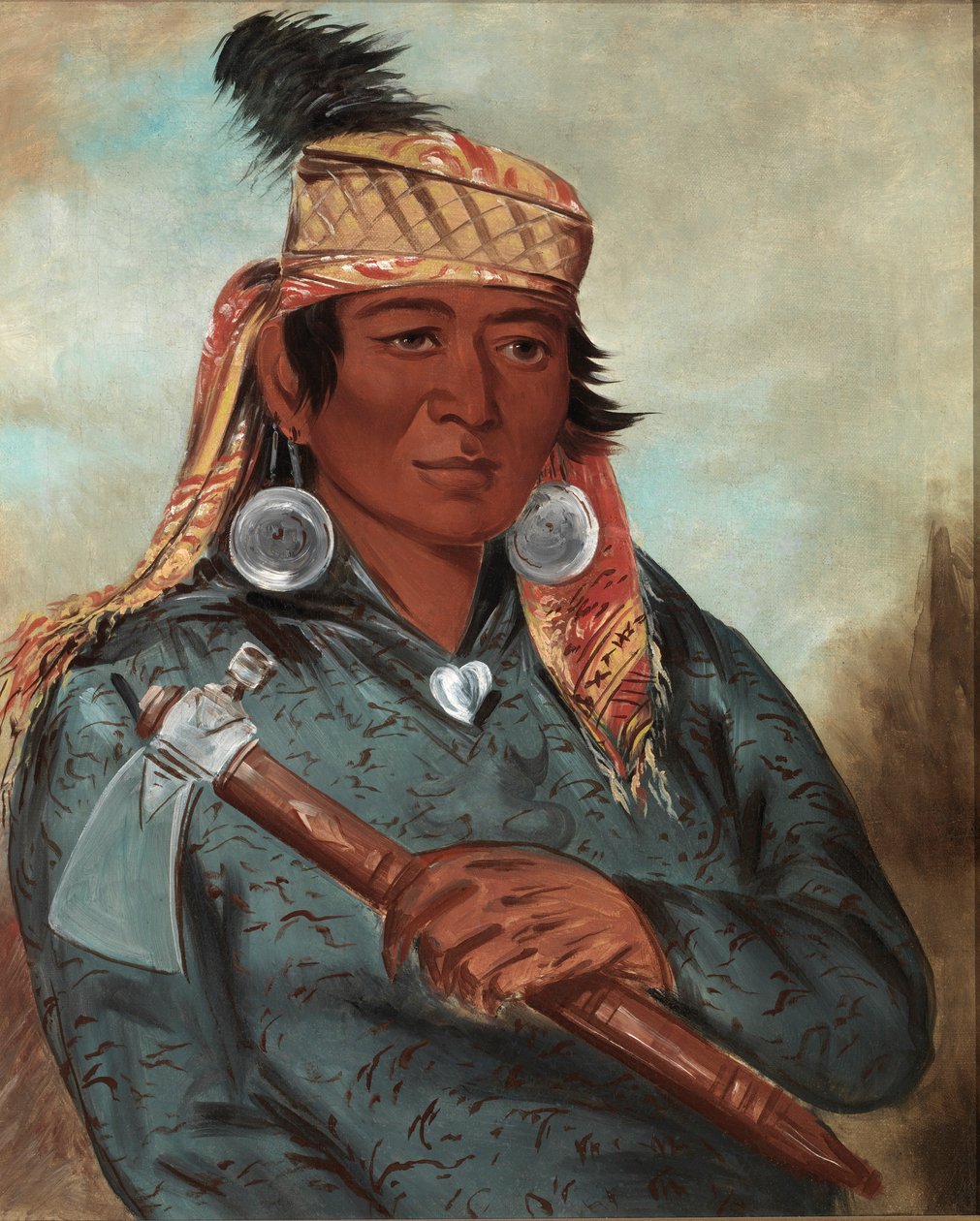 Wah-pe-say, Biały, 1830. autorstwa George Catlin