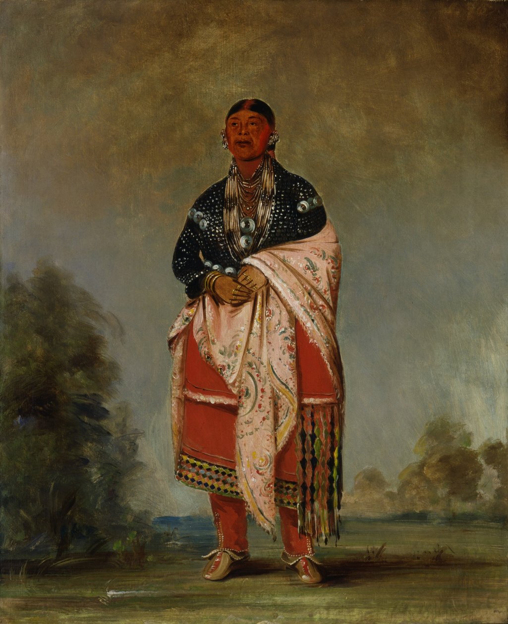 Żona Kee-o-kúka autorstwa George Catlin