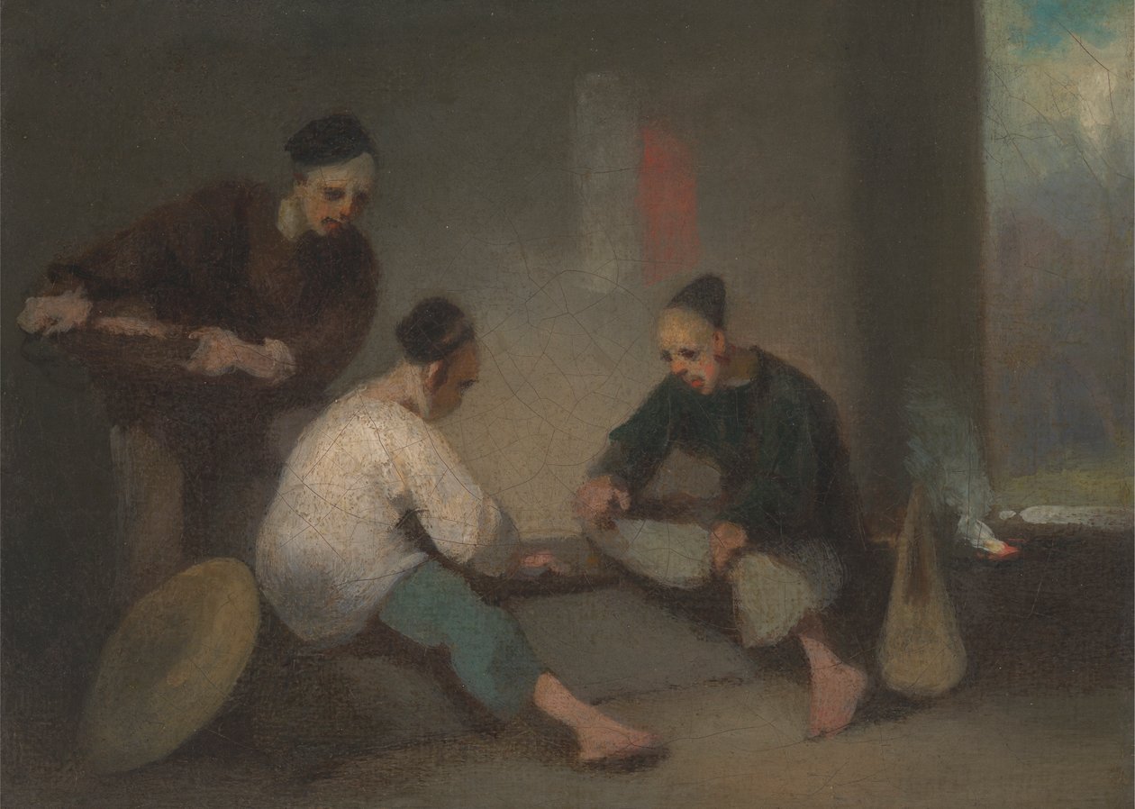 Chińscy hazardziści autorstwa George Chinnery