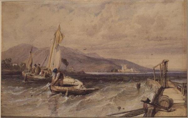 Zamek Douglas, Loch Leven autorstwa George Clarkson Stanfield