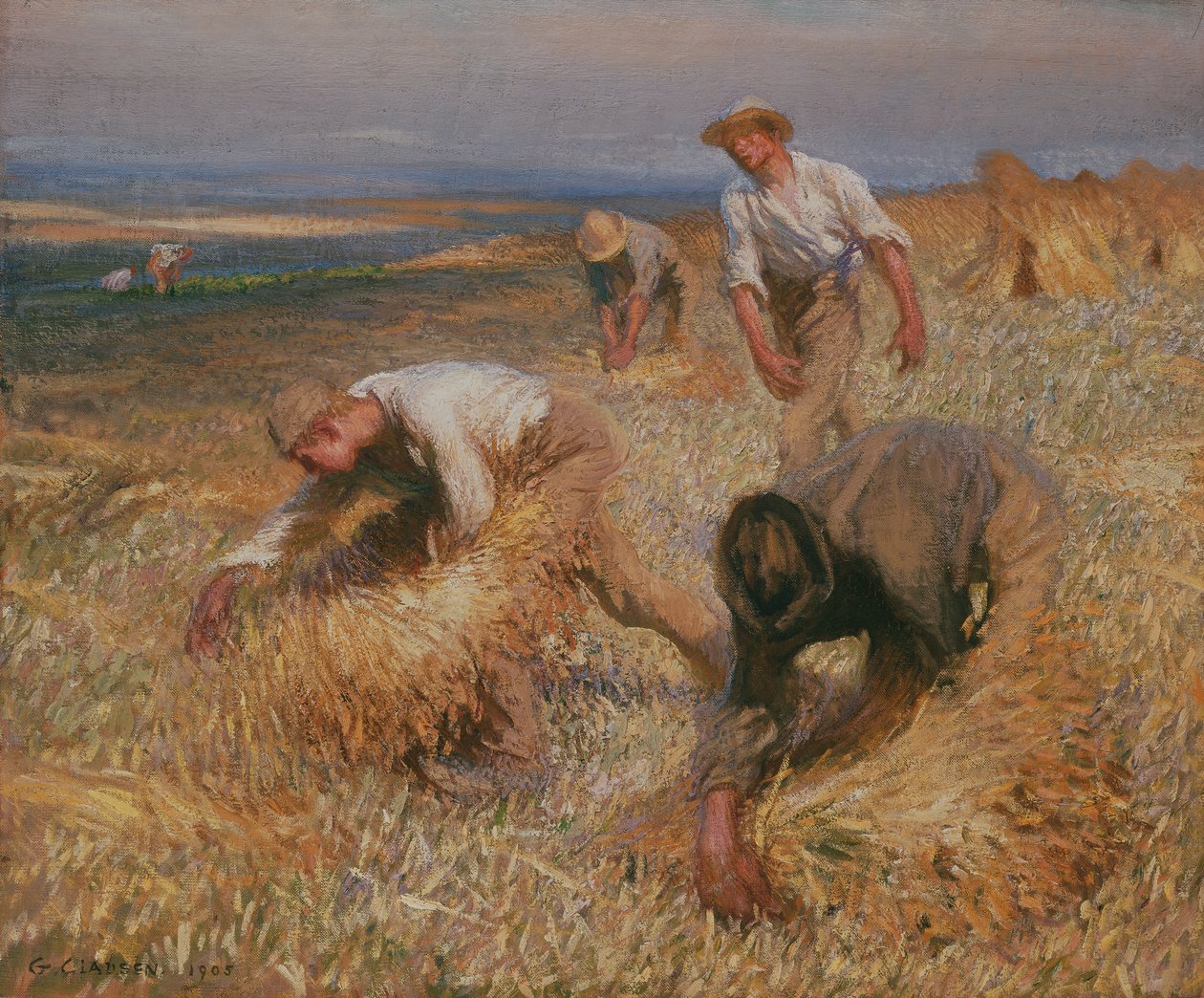 Wiążące krążki autorstwa George Clausen