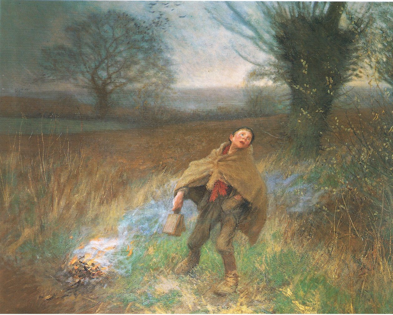 Odstraszanie ptaków autorstwa George Clausen