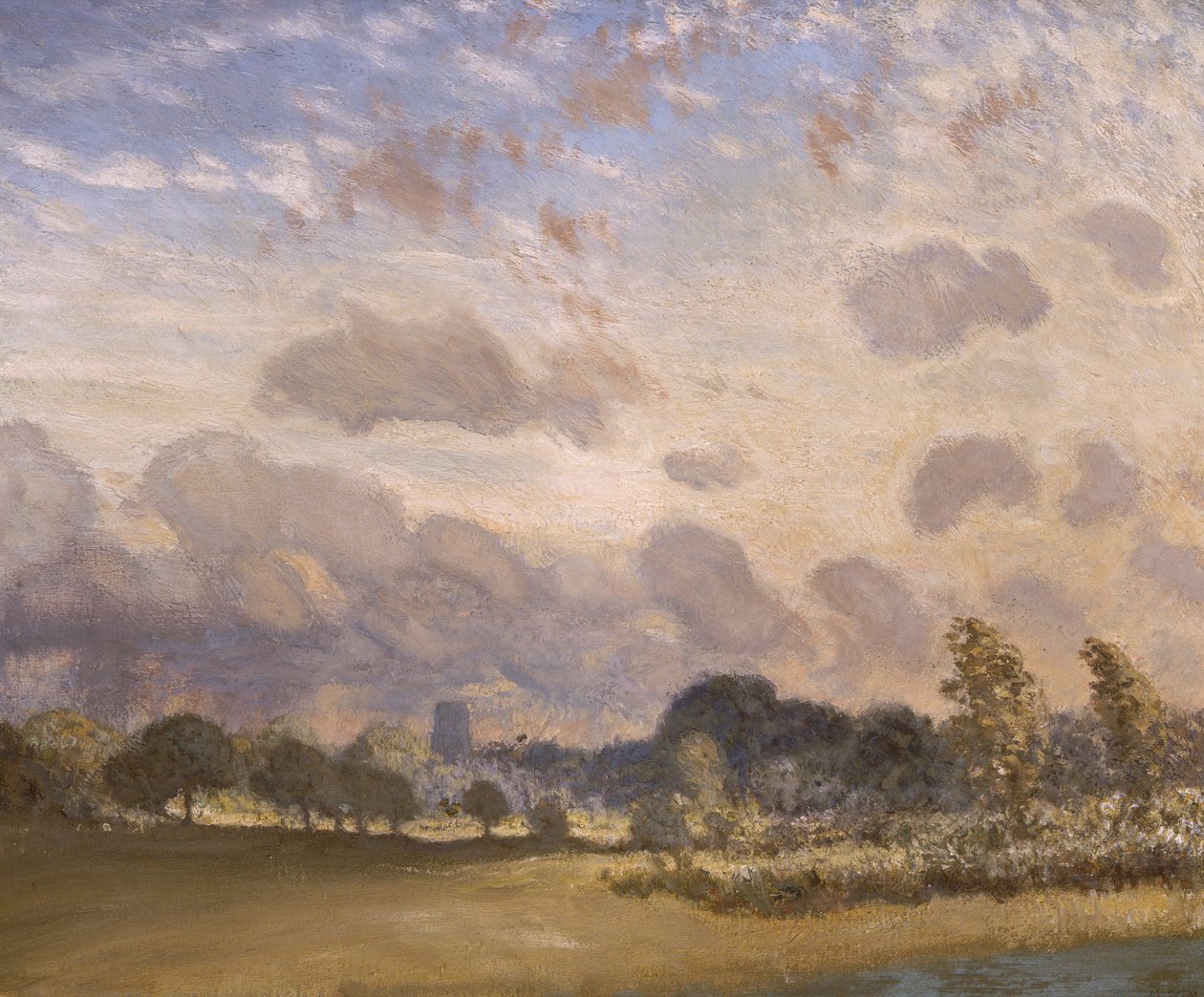 Kościół Clavering, ok. 1908. autorstwa George Clausen