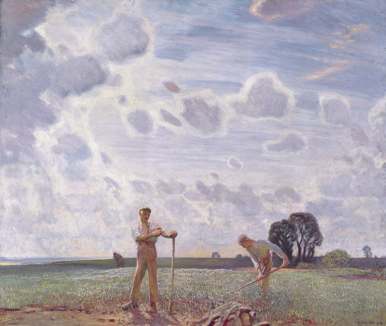 Na polach czerwca autorstwa George Clausen