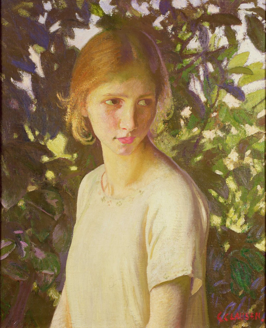 Mały kotek autorstwa George Clausen