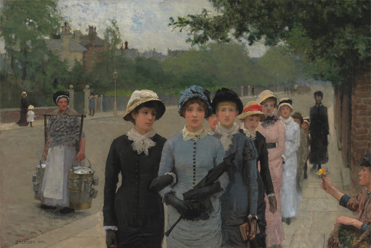 Uczennice autorstwa George Clausen
