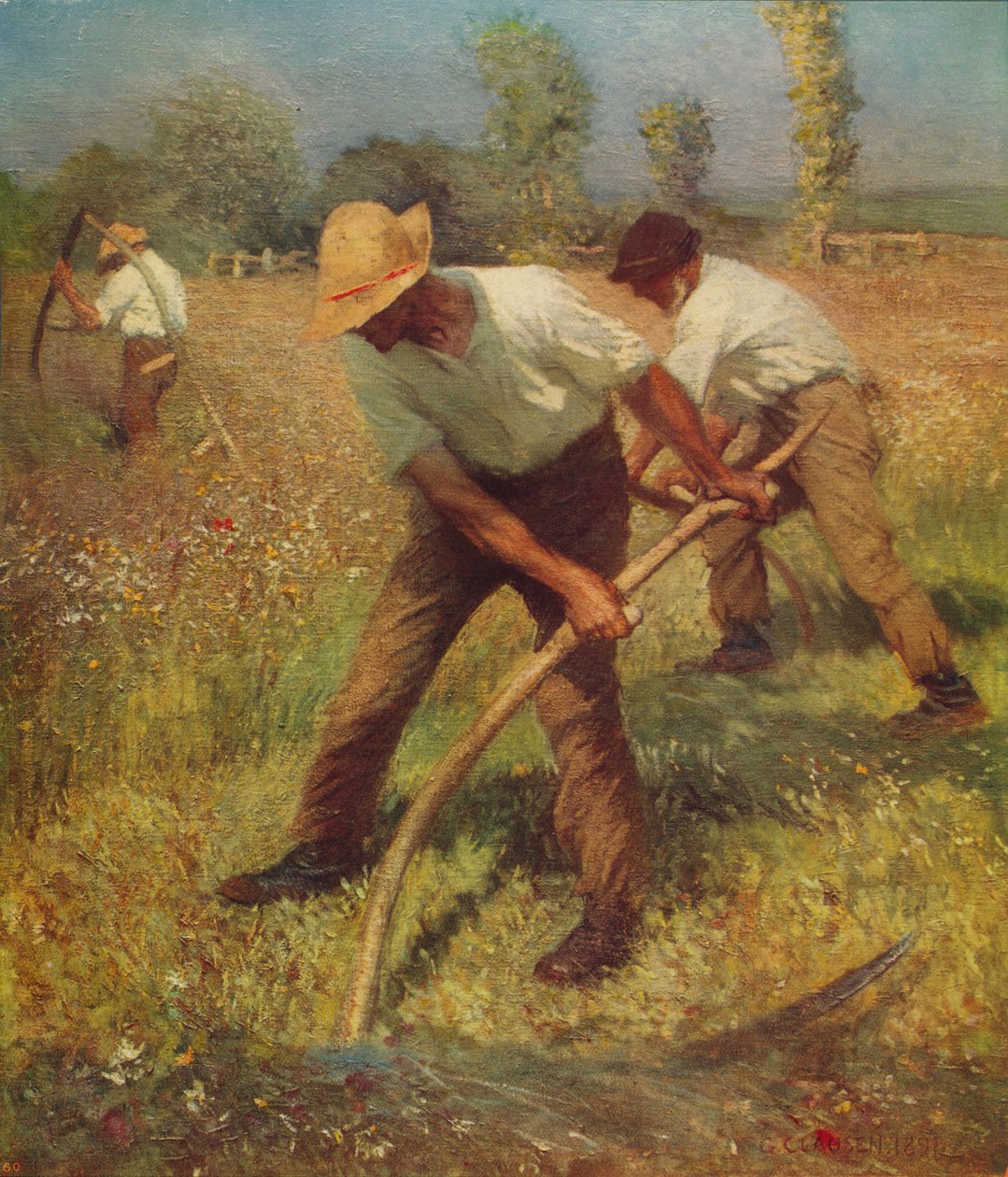 Kosiarki, ok. 1891 r., ok. 1915 r. autorstwa George Clausen