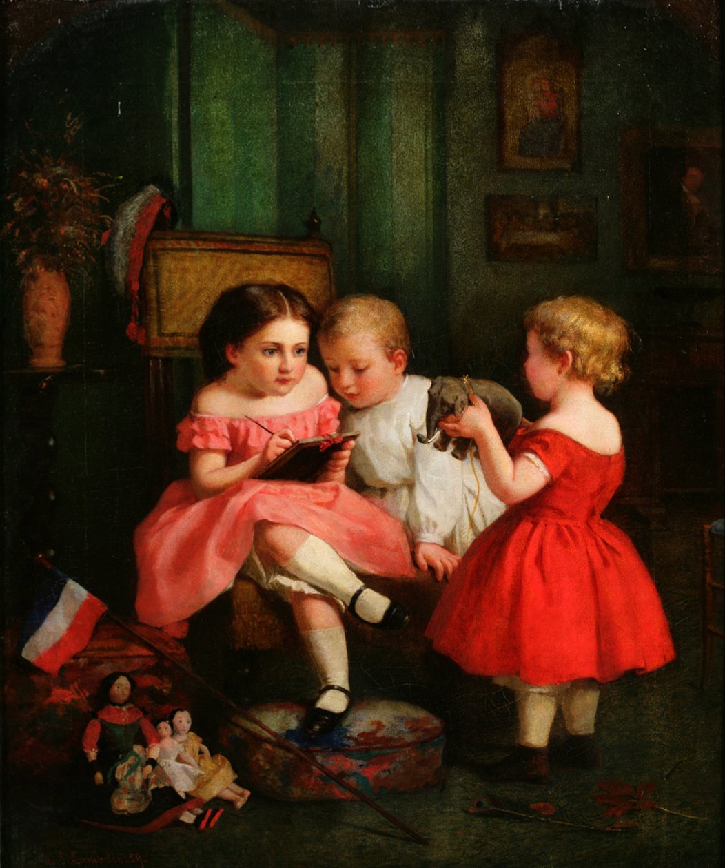 Rysowanie słonia, 1859 autorstwa George Cochran Lambdin
