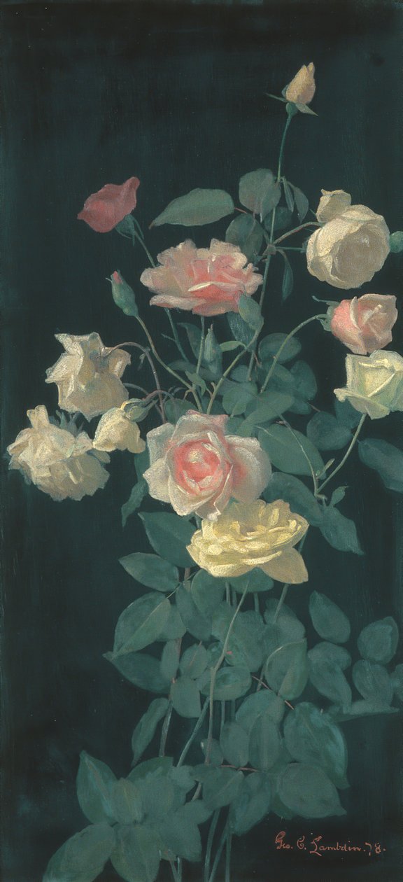 Róże, 1878. autorstwa George Cochran Lambdin