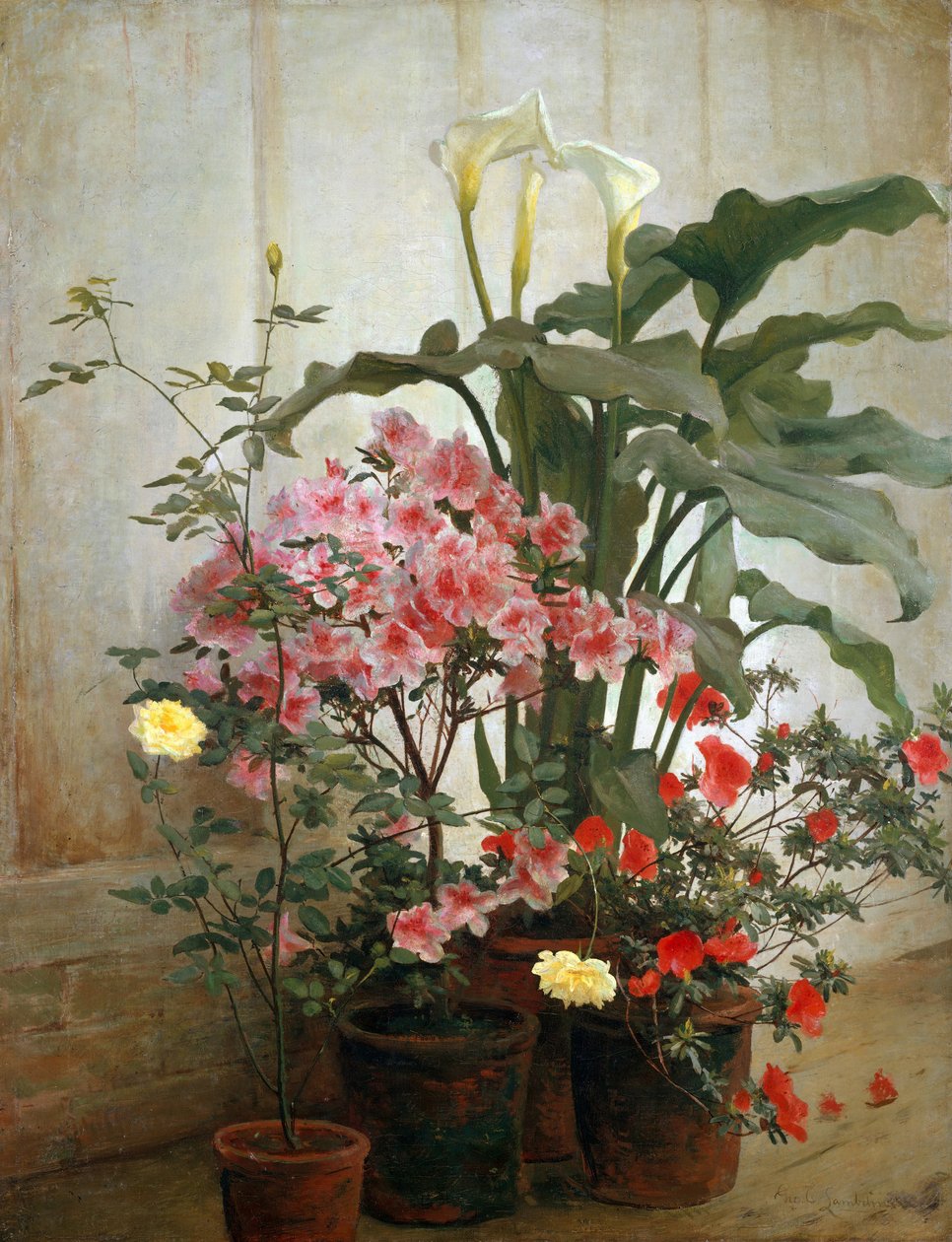 Strona szklarni, 1870-80 . autorstwa George Cochran Lambdin