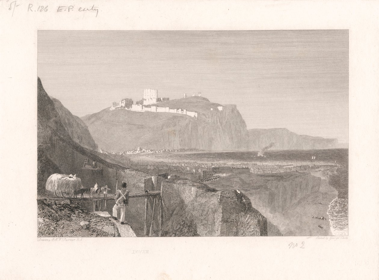 Dover z Klifu Szekspira autorstwa George Cooke