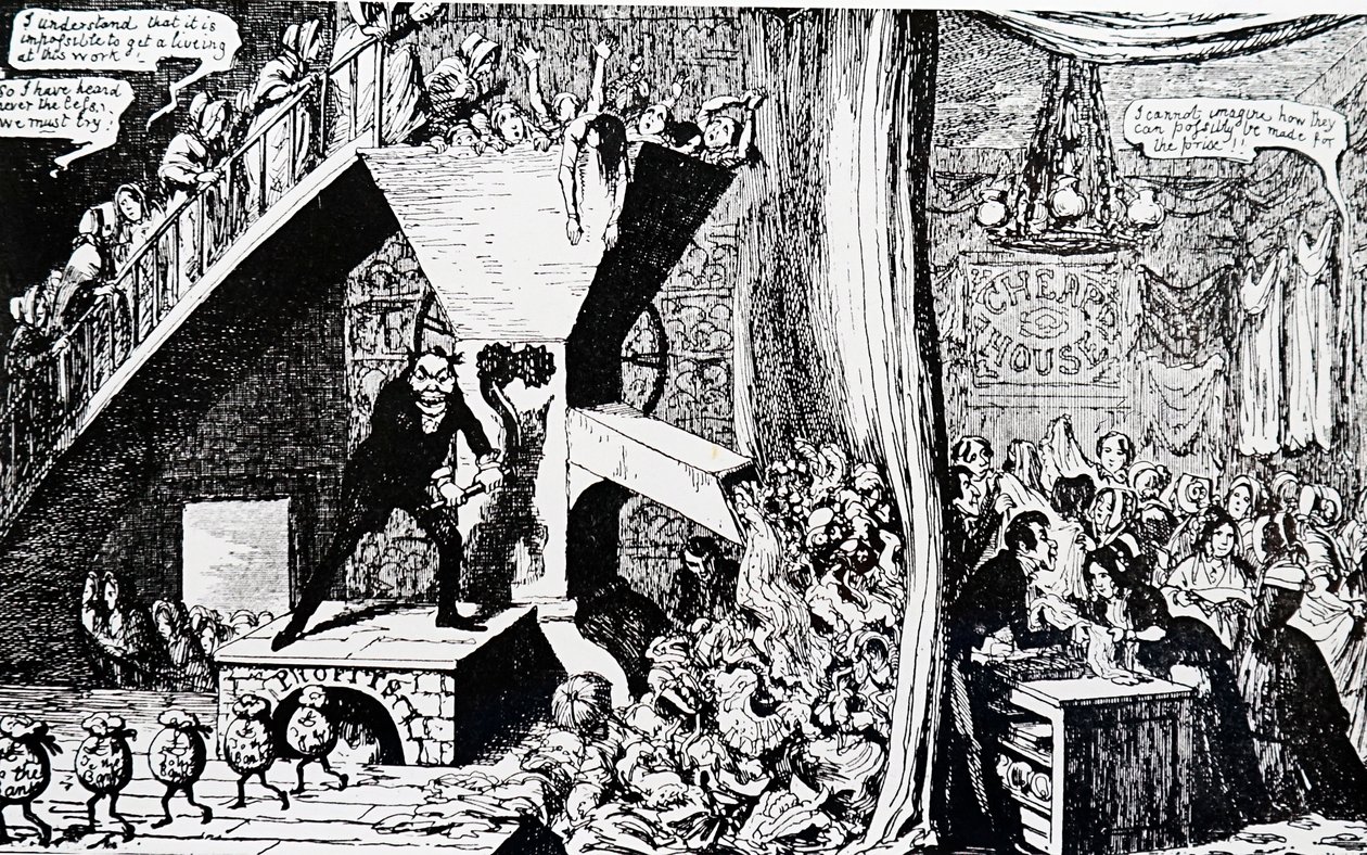 Spocony robotnik autorstwa George Cruikshank