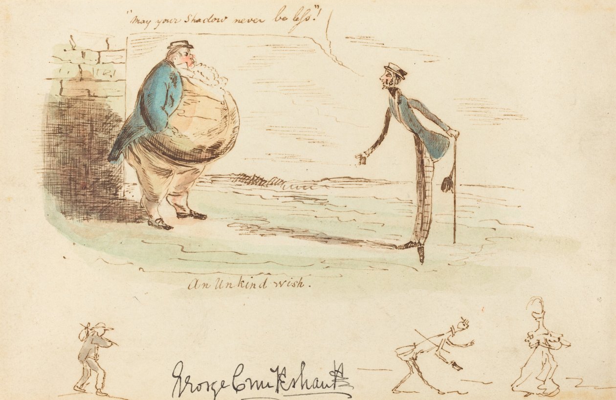 Niemiłe życzenie autorstwa George Cruikshank