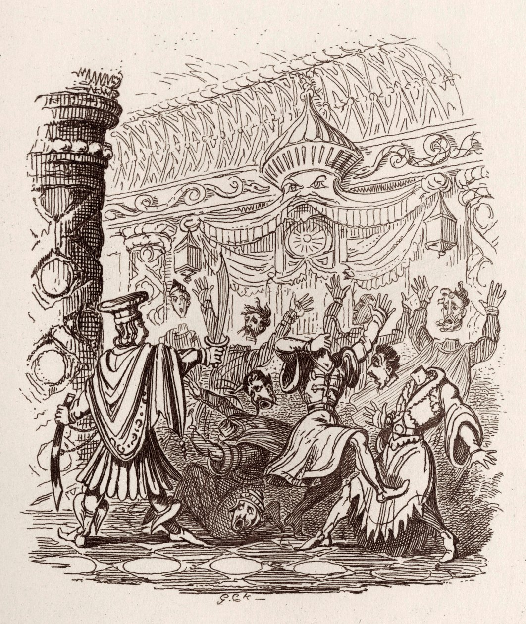 Bracia Grimm Dzieci i autorstwa George Cruikshank