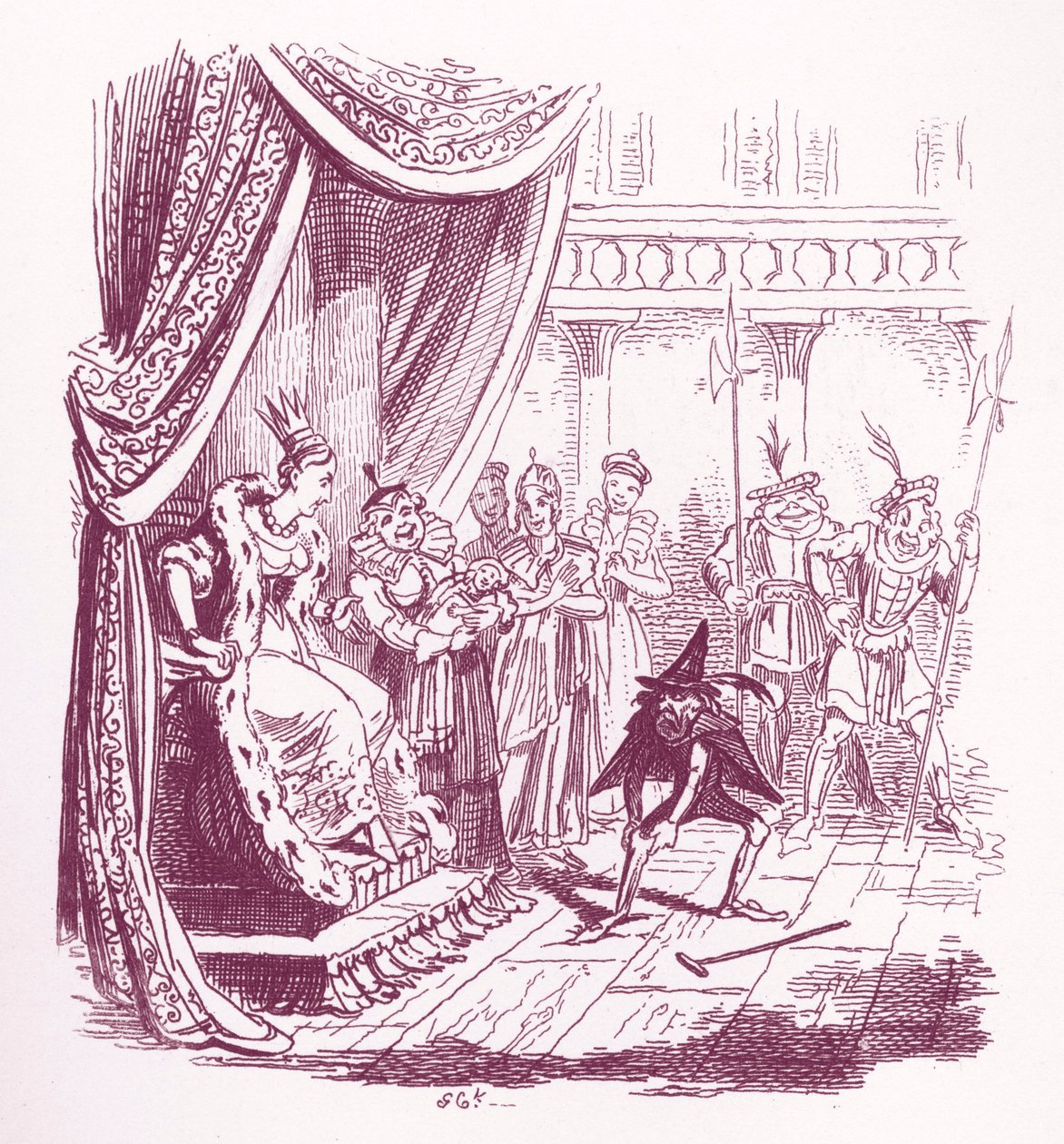 Bracia Grimm Dzieci i autorstwa George Cruikshank