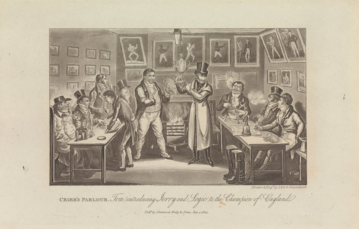 Salon Cribba autorstwa George Cruikshank