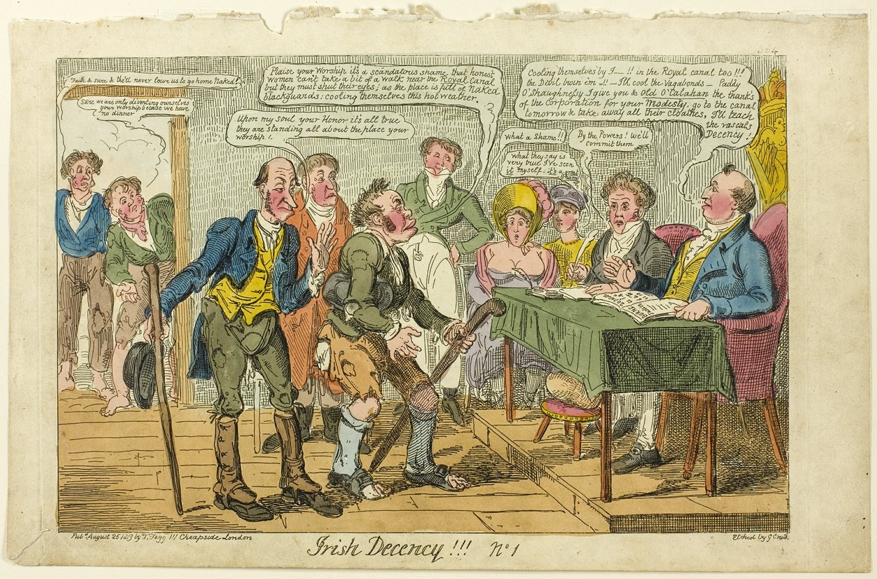 Irlandzka przyzwoitość! ! ! no. 1 autorstwa George Cruikshank