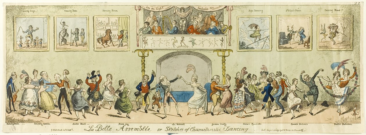 La Belle Assemblée autorstwa George Cruikshank