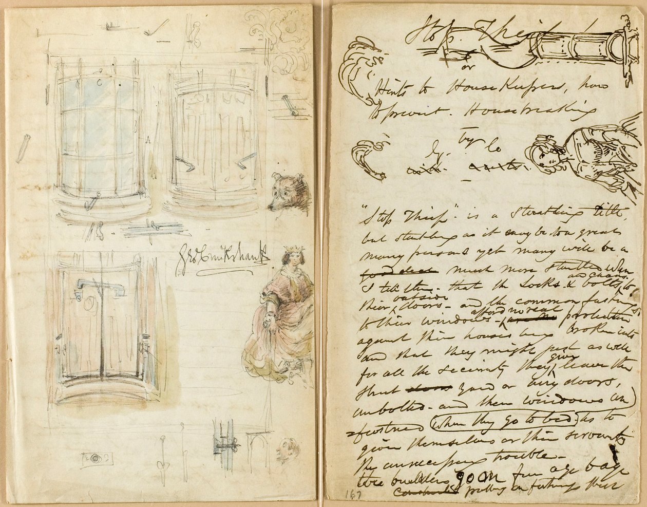 List: Zatrzymaj złodzieja autorstwa George Cruikshank