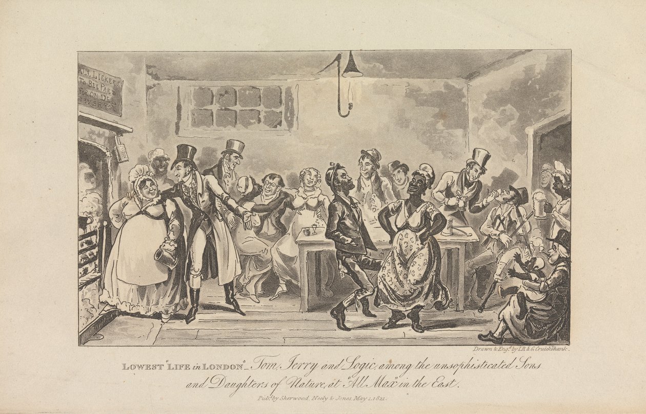 Najniższe „Życie w Londynie”... autorstwa George Cruikshank