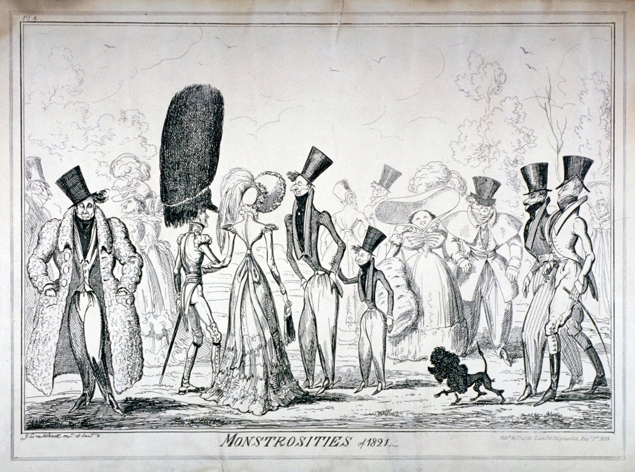 "Potworności 1821", 1835. autorstwa George Cruikshank