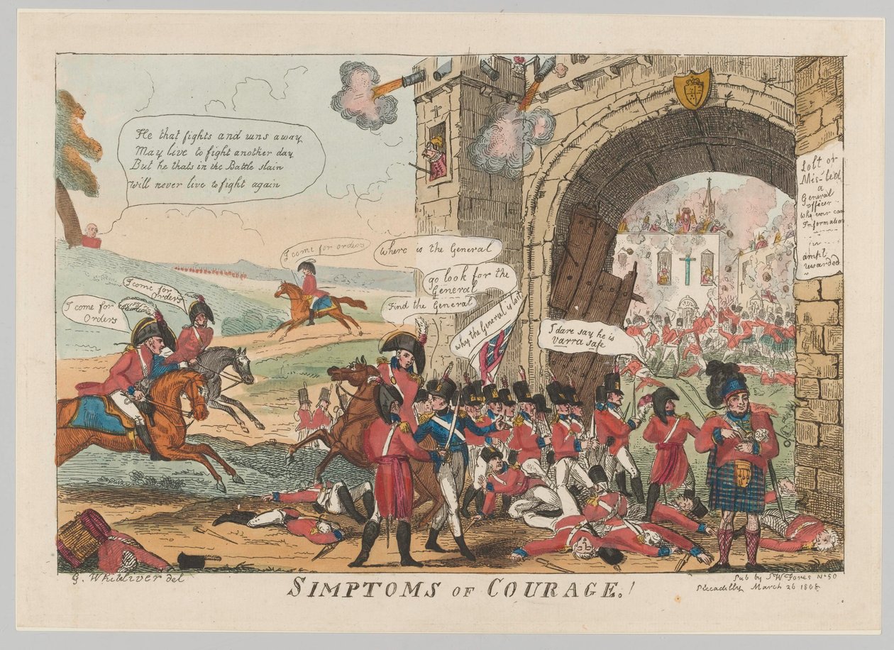 „Simptomów odwagi!” autorstwa George Cruikshank