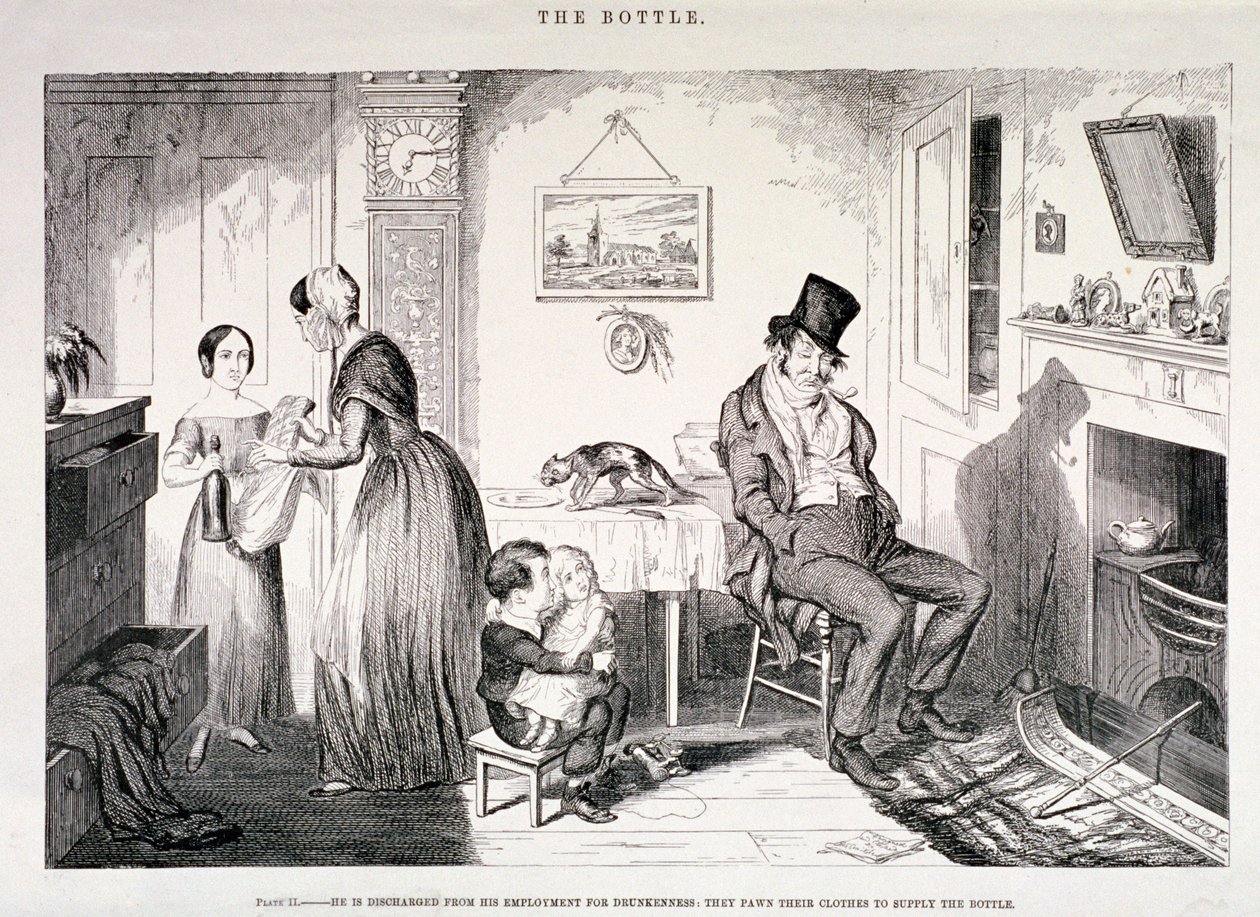 „Butelka”, 1847 autorstwa George Cruikshank