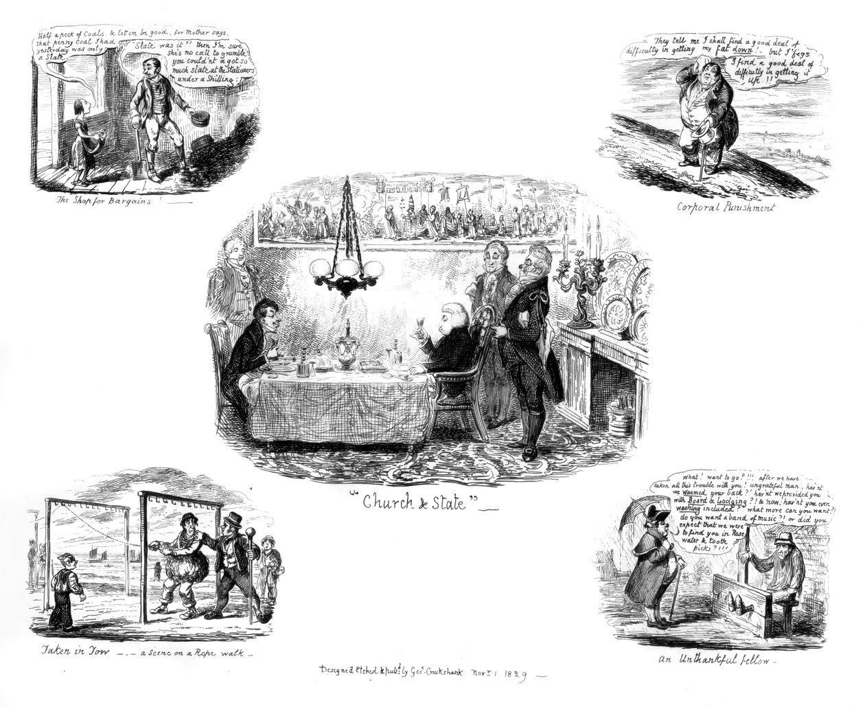 Różne bajki, 1829. autorstwa George Cruikshank