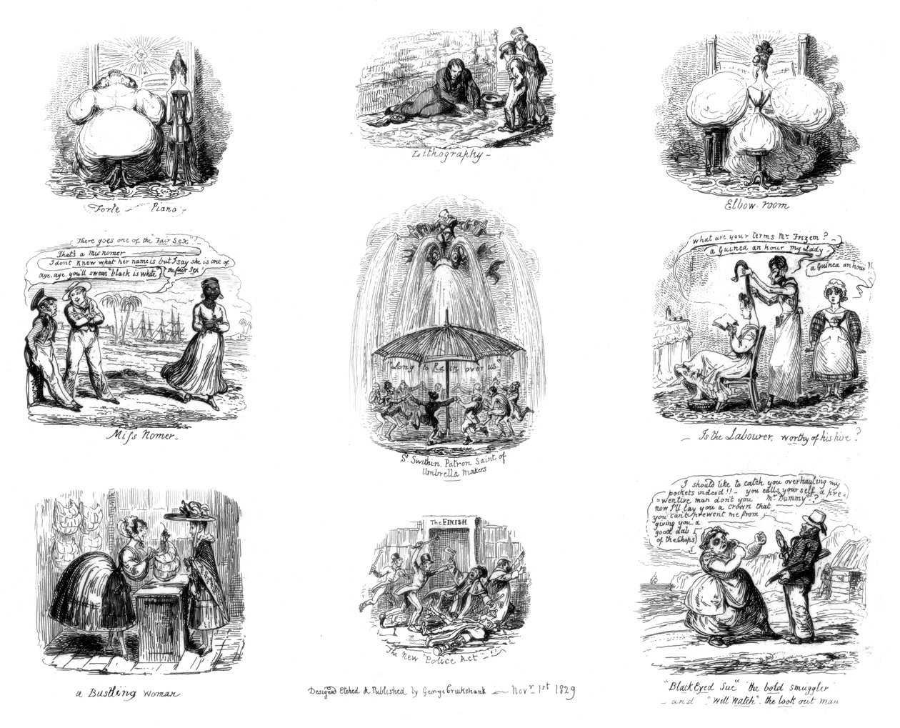 Różne bajki, 1829. autorstwa George Cruikshank