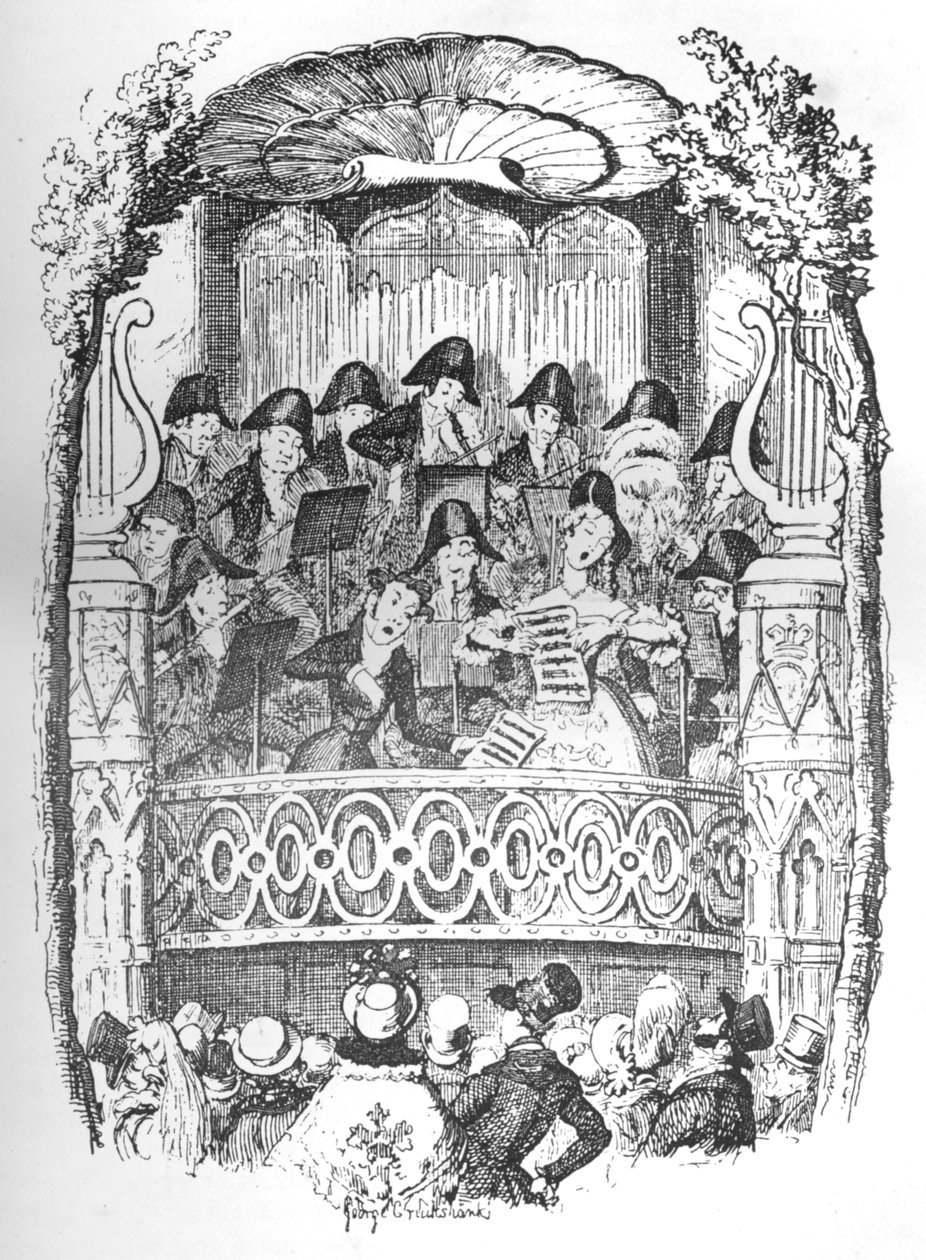 Ogrody Vauxhall za dnia, ok. 1900. autorstwa George Cruikshank