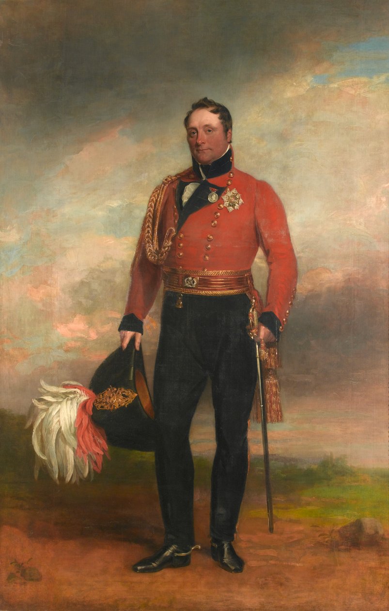 Generał porucznik Rowland, Lord Hill, ok. 1819 r. autorstwa George Dawe