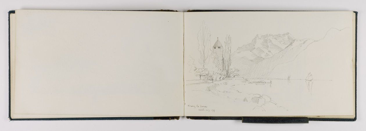 (Szkicownik) Vevey La Tour autorstwa George Elbert Burr