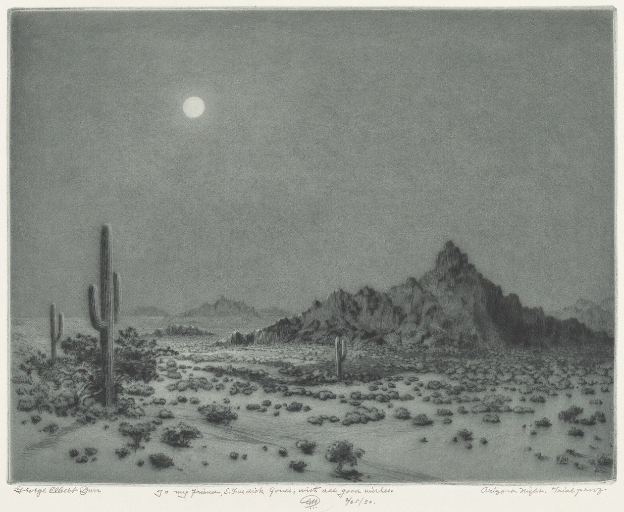 Noc w Arizonie autorstwa George Elbert Burr