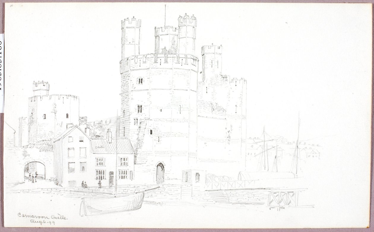 Zamek Caernarvon autorstwa George Elbert Burr