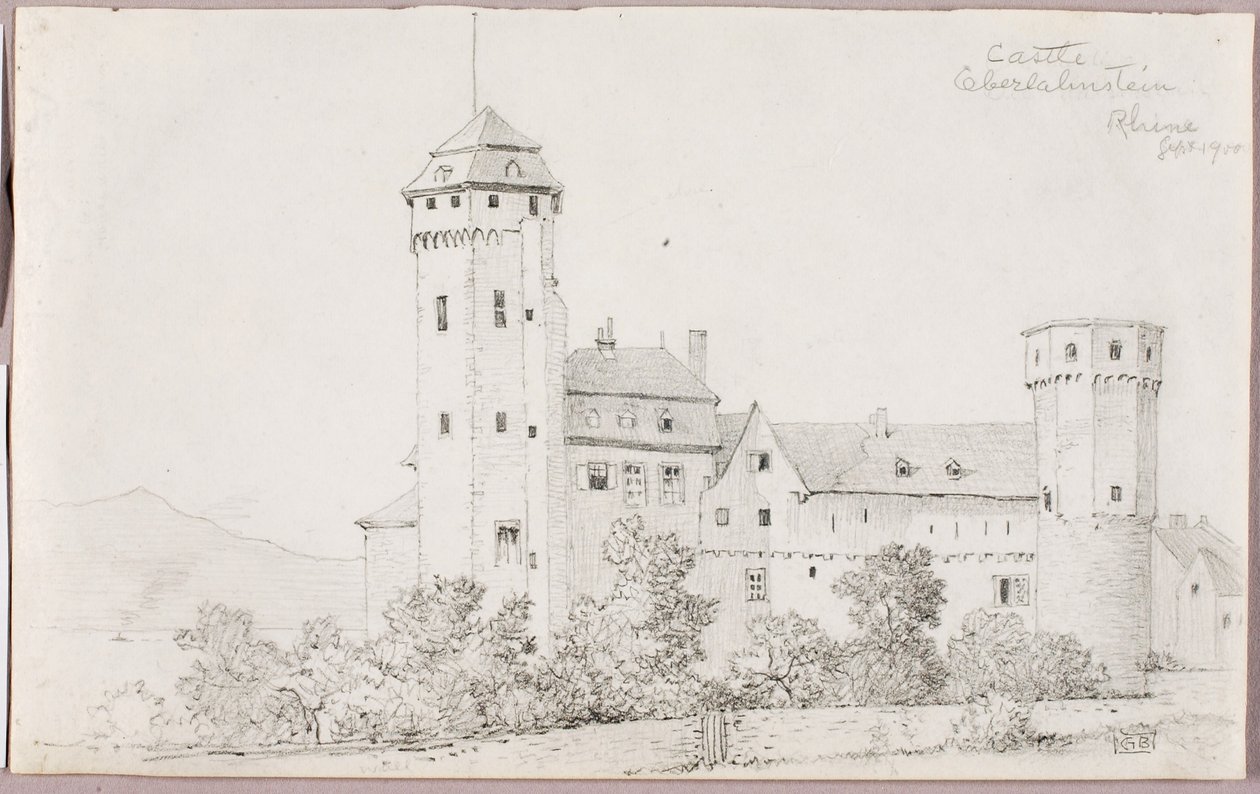 Zamek Oberlahnstein, Ren autorstwa George Elbert Burr